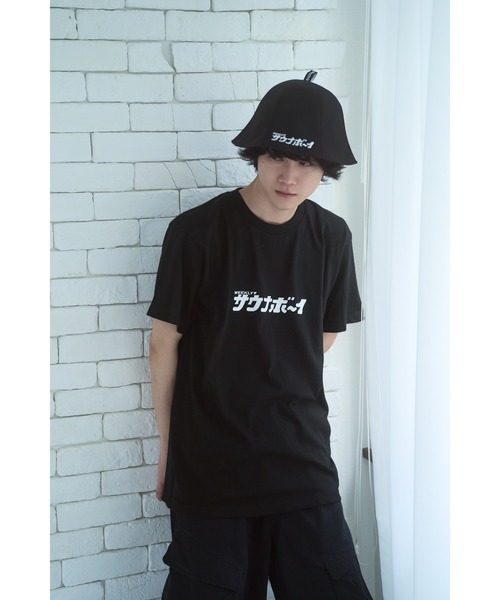 サウナボーイコラボTシャツ XL 黒 サウナボーイ tシャツ サウナボーイロゴ半袖Tシャツ メンズ レディース