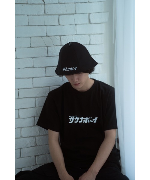 サウナボーイコラボTシャツ XL 黒 サウナボーイ tシャツ サウナボーイロゴ半袖Tシャツ メンズ レディース