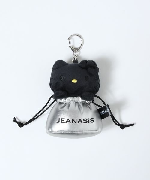 ハローキティ × JEANASIS ぬいぐるみキーホルダー JEANASIS（ジーナシス） キーホルダー 「ハローキティ」キンチャク