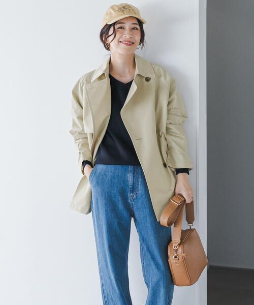 アーバンリサーチ 撥水ノーカラーショートトレンチコート URBAN RESEARCH Sonny Label（アーバンリサーチサニーレーベル）の「撥
