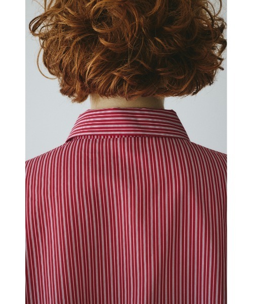 ブラウス シャツ Side gather A line shirt　　サイドギャザーAラインシャツ レディースの画像