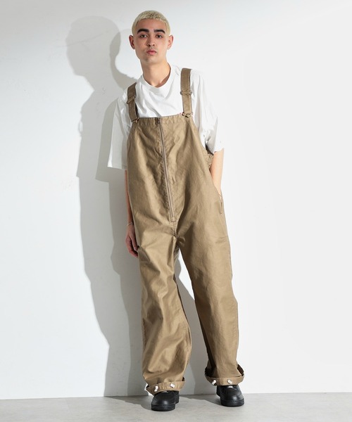 「Lee」 オーバーオール LARGE ベージュ メンズ