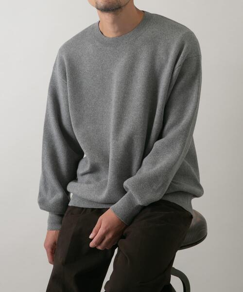 「URBAN RESEARCH ROSSO MEN」 長袖ニット MEDIUM ブルー メンズ_画像2