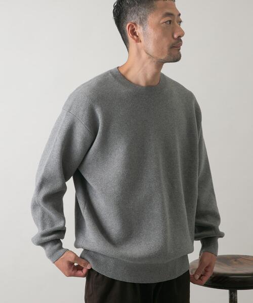 「URBAN RESEARCH ROSSO MEN」 長袖ニット MEDIUM ブルー メンズ_画像4