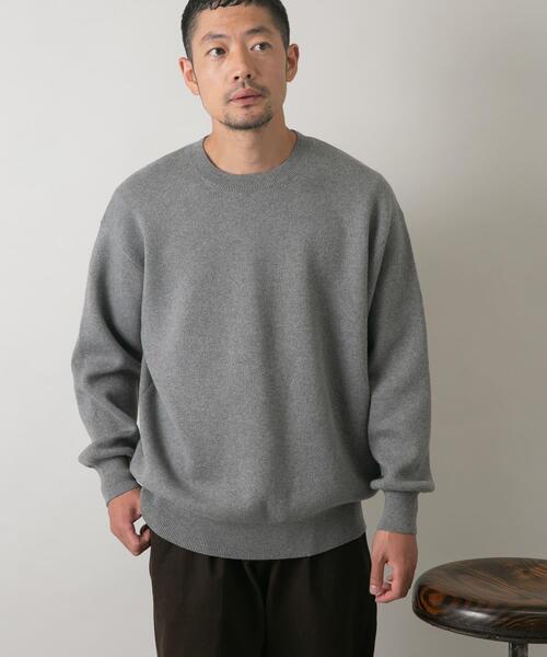 「URBAN RESEARCH ROSSO MEN」 長袖ニット MEDIUM ブルー メンズ_画像6