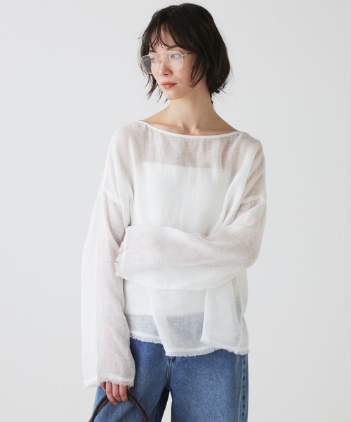 BABYLONE（バビロン） リネンシャツ ブラウス シャツ リネンボート 