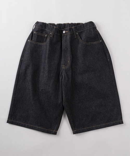 ハーフパンツ ジーンズ 短パン 「82」リジッドデニム ワイド ショート