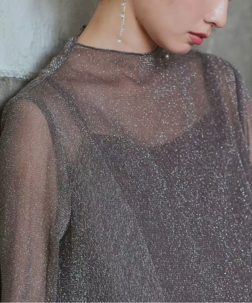 「MAISON DE THERESE」 長袖ワンピース M ベージュ レディース_画像8