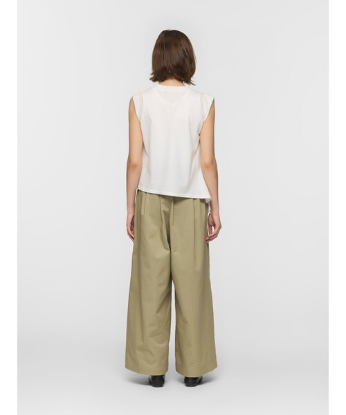 パンツ mizuiro ind ベルトワイドチノパンツ レディースの画像