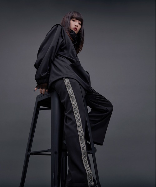 「Ellno Loset」 パンツ MEDIUM ブラック メンズ_画像8