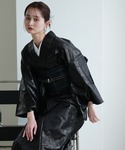 着物 着物 単衣 ニコアンティーク レザー調き...の詳細画像5