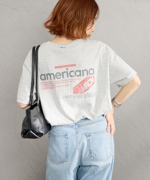 AMERICANA（アメリカーナ） tシャツ バックプリントTシャツ
