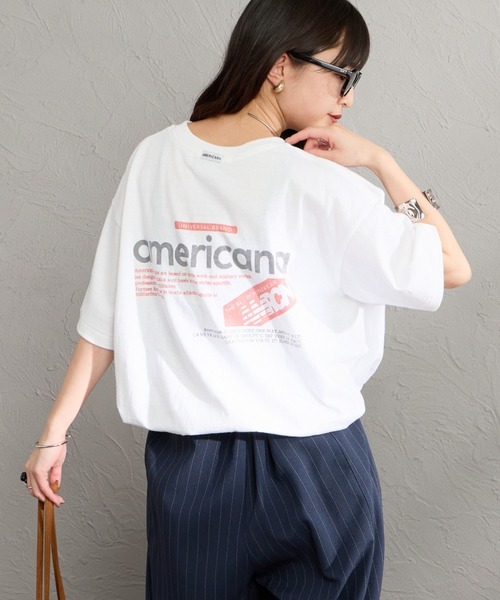 AMERICANA（アメリカーナ） tシャツ バックプリントTシャツ