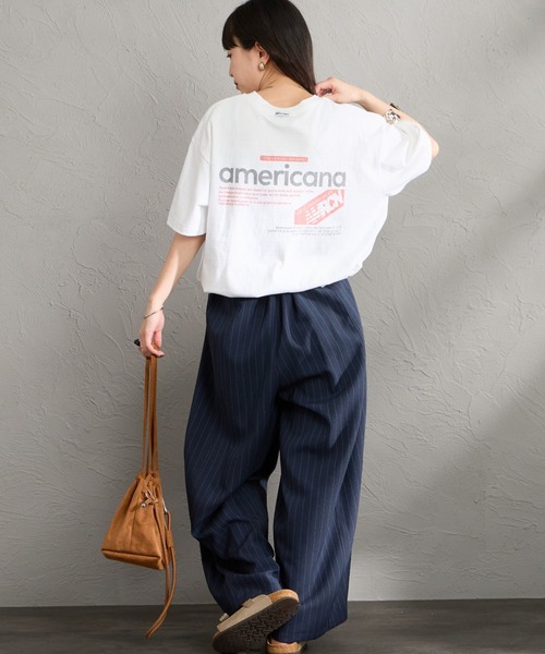 AMERICANA（アメリカーナ） tシャツ バックプリントTシャツ