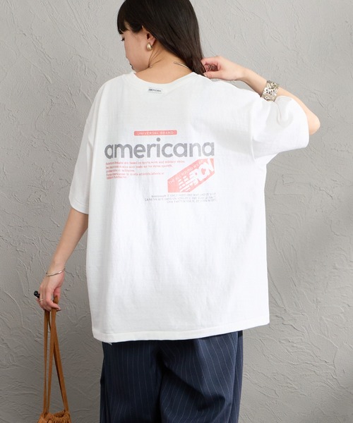 AMERICANA（アメリカーナ） tシャツ バックプリントTシャツ