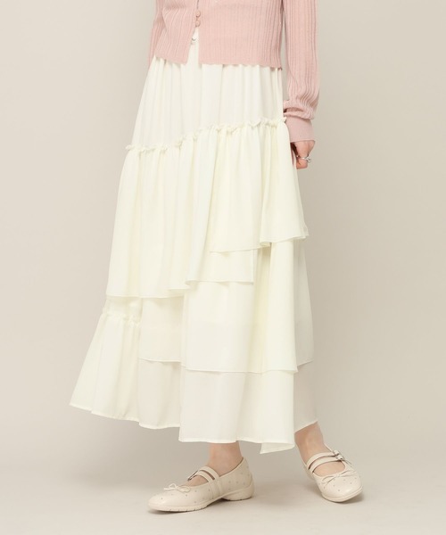 Heather（ヘザー） ロング スカート アソートボリュームフリルロング