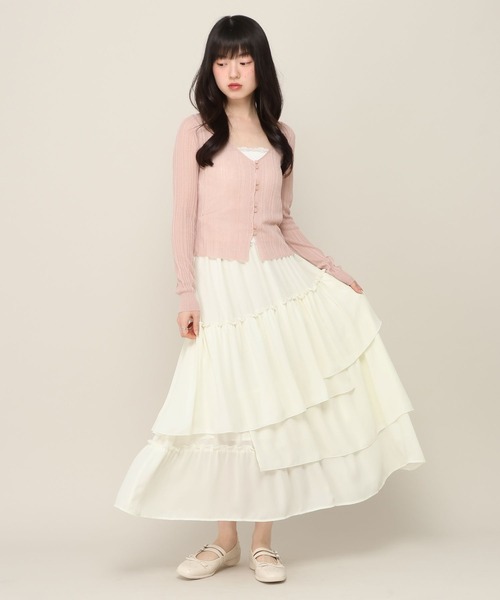 Heather（ヘザー） ロング スカート アソートボリュームフリルロング