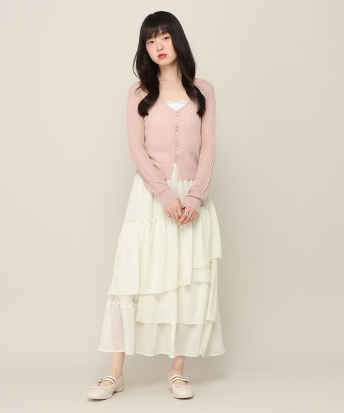 Heather（ヘザー） ロング スカート アソートボリュームフリルロング