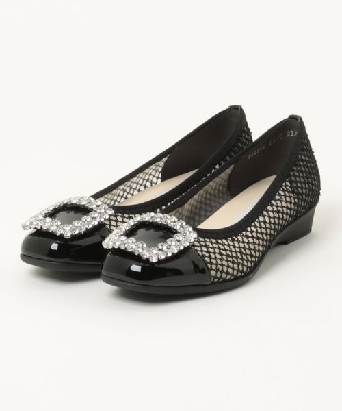 パンプス 「Bridget Birkin Walk」ビジューモチーフメッシュパンプス (55223B)_2