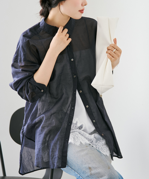 plage（プラージュ） ブラウス シャツ 「追加」fluffy sheer シャツ 2