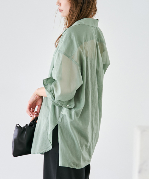 plage（プラージュ） ブラウス シャツ 「追加」fluffy sheer シャツ 2