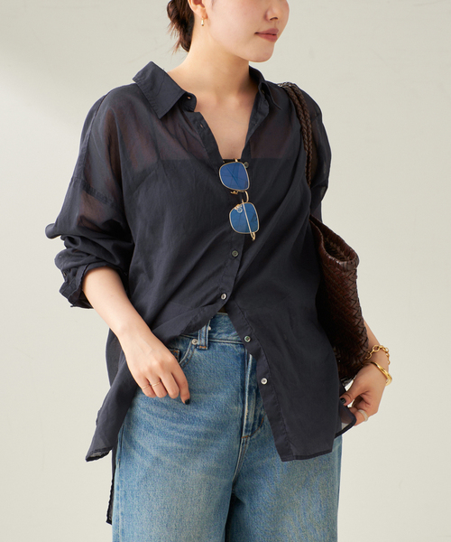 plage（プラージュ） ブラウス シャツ 「追加」fluffy sheer シャツ 2