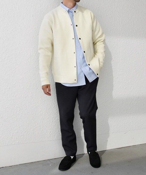 「SHIPS any」 ニットカーディガン X-LARGE ダークグレー メンズ_画像5