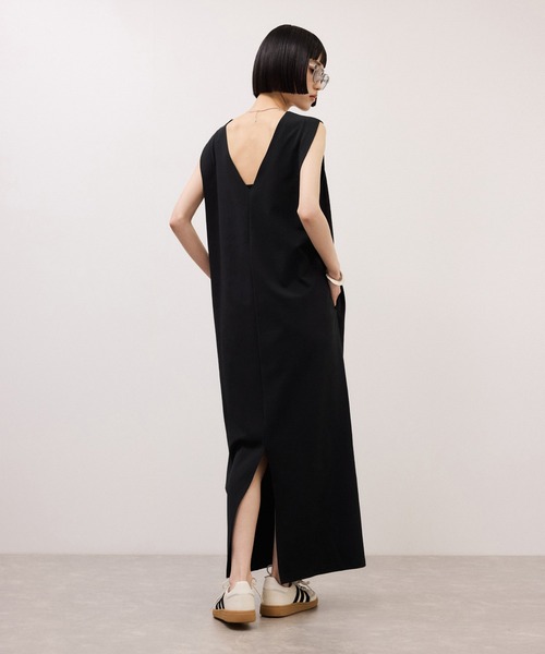 アダムエロペ　ノースリーブカットワンピース/接触冷感/UVカット　38サイズ ADAM ET ROPE'（アダムエロペ） ワンピース 「サステナブル
