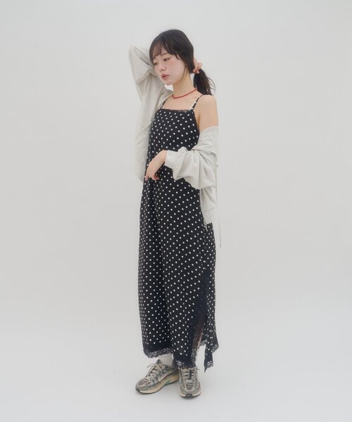 Discoat（ディスコート） ワンピース 「umm.」ポルカドットスリット