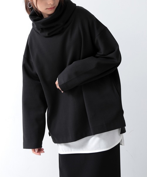 「and it_」 「LARU」長袖カットソー M-L チャコールグレー レディース_画像6