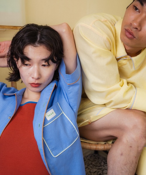「PAMM」 半袖シャツ 2 ブルー レディース_画像5