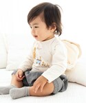 ベビー ミニ裏毛ポンポン付きリュックベビーの詳細画像4