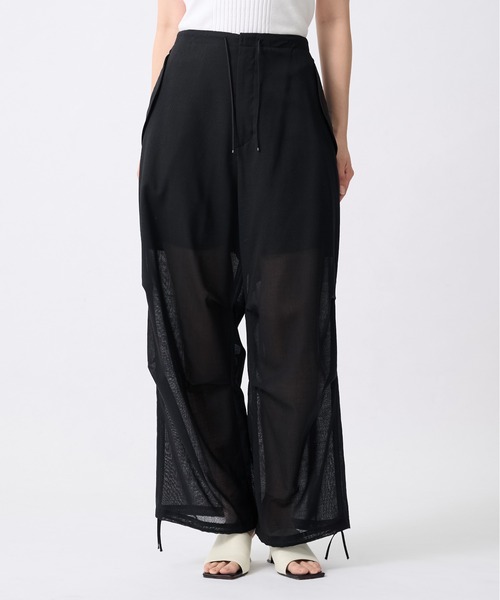 ワイドパンツ カーゴパンツ 「ATON/エイトン」SNOW CAMO PANTS/スノー