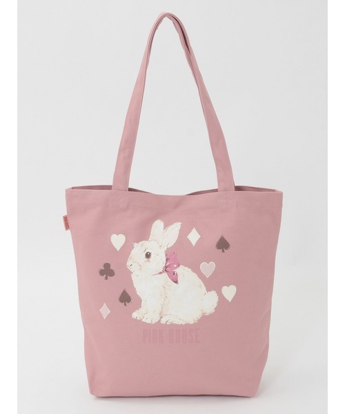 PINK HOUSE（ピンクハウス） トートバッグ Rabbit Marchプリントバッグ