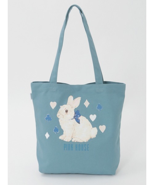 PINK HOUSE（ピンクハウス） トートバッグ Rabbit Marchプリントバッグ