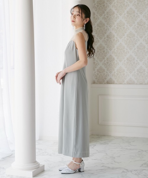 「Jolie et Jolie」 ノースリーブワンピース M グレー レディース_画像2