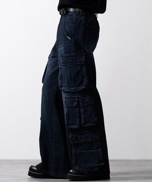 「CLEL」 デニムパンツ M グレー メンズ_画像6