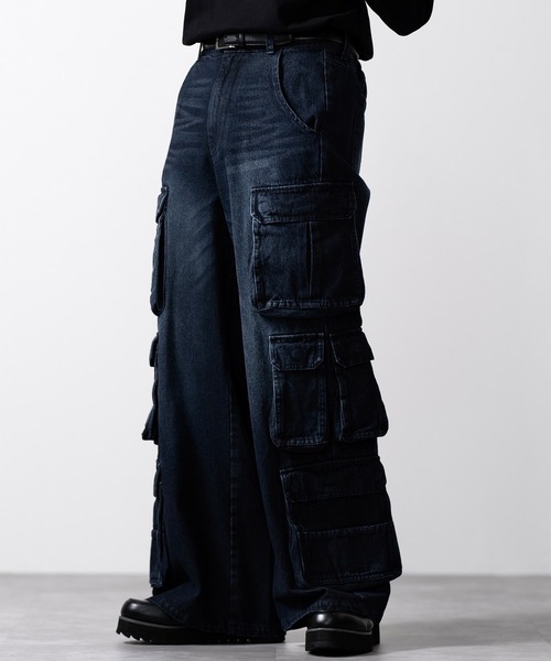 「CLEL」 デニムパンツ M グレー メンズ_画像7