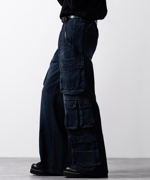 「CLEL」 デニムパンツ M グレー メンズ_画像8