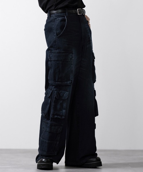 「CLEL」 デニムパンツ M グレー メンズ_画像9