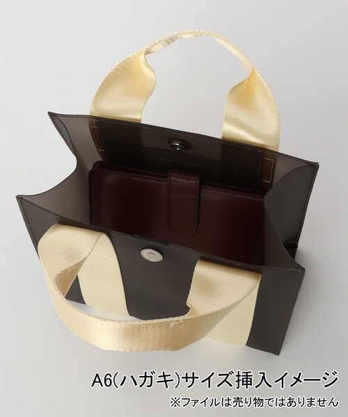 「TEMPERATE」 ハンドバッグ FREE グレー レディース_画像6