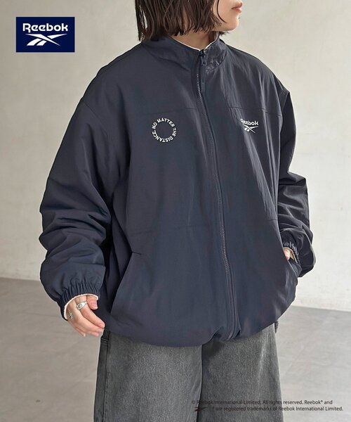 F.C.R.B. ビッグロゴ リバーシブル ブルゾン ブラック L　黒 Reebok（リーボック） ブルゾン アウター 「Reebok」リバーシブル