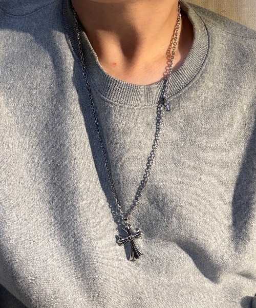 POLICE（ポリス） ネックレス GRACE メンズ クロスモチーフ ネックレス