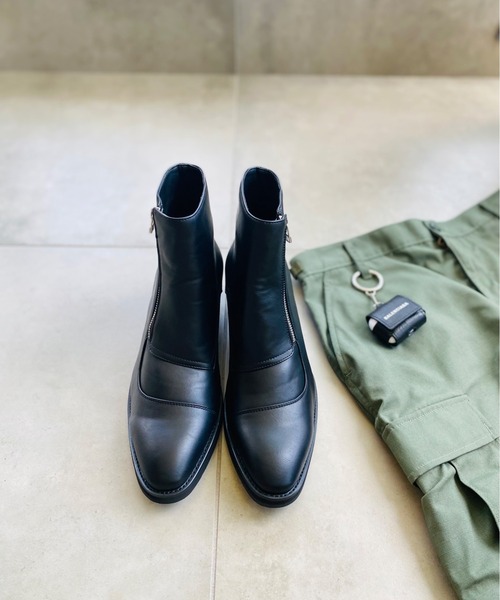 ブーツ ハイヒールサイドジップブーツ メンズ : ZOZOTOWN Yahoo!店