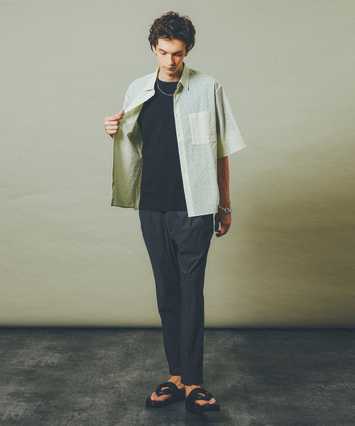 【ノンストレス】定番 / COTTON LYCRA 圧着 クルーネック 半袖 T ABAHOUSE｜【ノンストレス】定番 / COTTON LYCRA 圧着 クルー