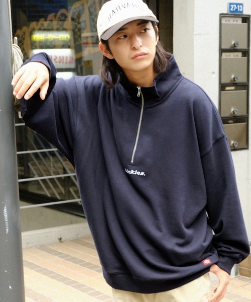 Dickies（ディッキーズ） トレーナー スウェット ロゴ刺繍 ハーフ