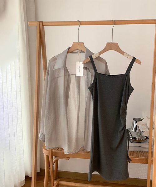 ♥️クリーニング済み♥️美品【Rirandture】１前後2Wayシフォンワンピ リランドチュール Rirandture 24SS 前後2wayラメニット