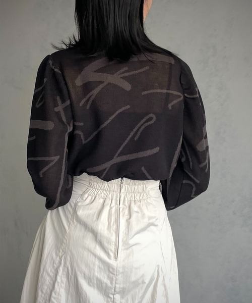 &g'aime（アンジェム） ニット 【＆g'aime】アート柄トップス