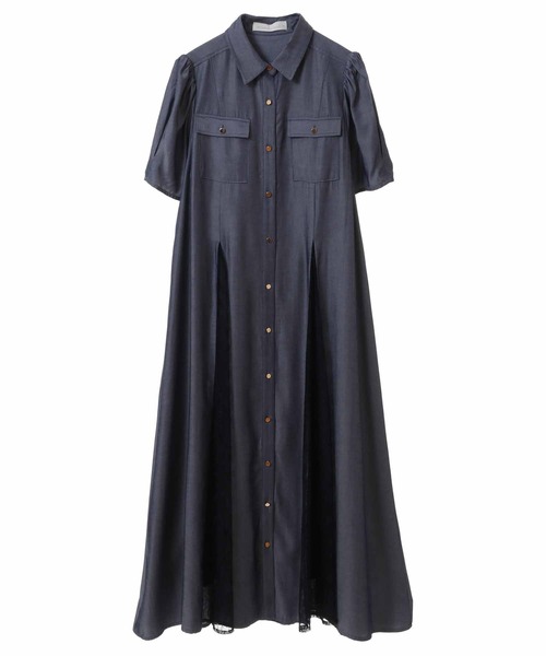 31 Sons de mode シャツワンピース 31 Sons de mode シャツワンピース パフスリーブテーラード