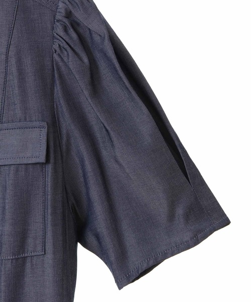 ワンピース レース切替シャツワンピース Sons de